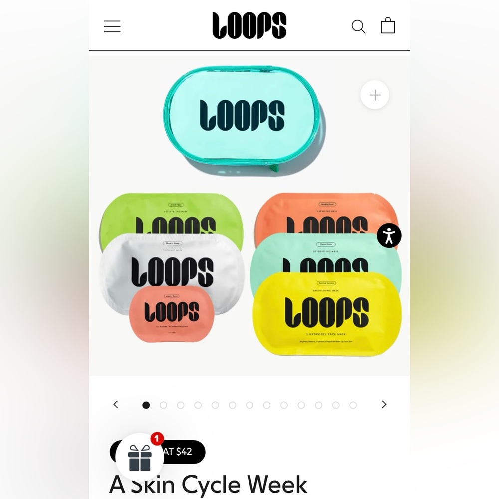 LOOPS SKIN CYCLE WEEK FACE MASKS